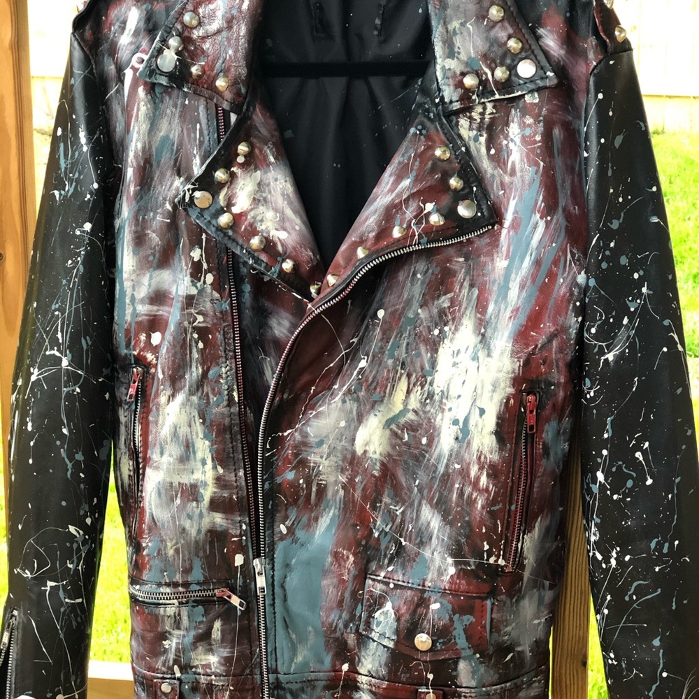 CUSTOM Leather jackets. Xl L M S - Picture 12 of 16